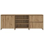 vidaXL Buffets 3 Pièces chêne artisanal 70 x 41 x 75 cm Bois d'ingénierie