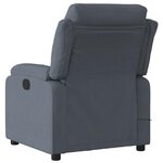 vidaXL Fauteuil de massage inclinable gris foncé velours