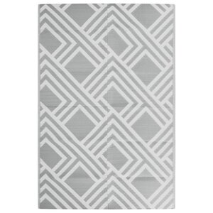 vidaXL Tapis d'extérieur Gris 120x180 cm PP