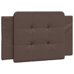 vidaXL Cadre de lit avec LED sans matelas marron 90x200 cm