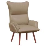 vidaXL Fauteuil relaxant Cappuccino 69 x 74 x 93 cm Faux cuir