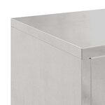 vidaXL Support de Plante 2 Pièces Argent 24 x 24 x 75 cm Acier inoxydable