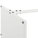 vidaXL Portant de bois chauffage blanc 40x40x40 cm