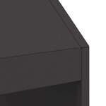 vidaXL Braise Noir 50 x 50 x 100 cm Acier