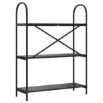 vidaXL Étagère Chêne noir 80 x 30 x 109 cm Bois d'ingénierie