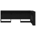 vidaXL Tête de lit de rangement Chêne noir 90 cm Bois d'ingénierie