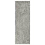 vidaXL Étagère murale 8 compartiments Gris béton