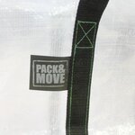 Pack and Move - Lot 16 Grands Sacs Déménagement transparent  Rangement Et Transport Ultra Résistant - Réutilisable - Poignées Solides - 100L