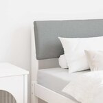 vidaXL Tête de lit capitonnée Gris clair 75 cm Pin massif
