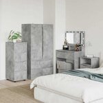 vidaXL Armoire de rangement Gris béton 40 x 48 x 105 cm