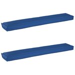 vidaXL Set de coussins de palette 2 Pièces Bleu royal 200 x 40 x 8 cm