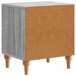 vidaXL Cabinet de chevet avec tiroir Sonoma gris 43 x 34 5 x 48 cm
