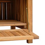 vidaXL Banc de Rangement de Jardin Marron 114 x 60 x 90 cm