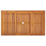 vidaXL Set de salle à manger de jardin 7 pièces Beige Poly Rattan Acacia