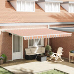 vidaXL Auvent Rétractable 450 × 300 cm Multicolore