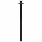 vidaXL Pieds de table à manger en forme de X  2 pièces  noir  80 x (72-73) cm  acier