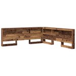 vidaXL Tête de lit de rangement Bois Ancien 180 cm Bois d'ingénierie