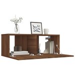 vidaXL Meuble TV chêne marron 80x30x30 cm bois d'ingénierie
