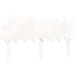 vidaXL Cadre de lit sans matelas blanc 160x200 cm bois de pin massif