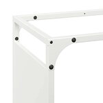 vidaXL Portant de bois chauffage blanc 60x28x65 cm