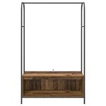 vidaXL Porte-vêtements Marron 100 x 44 x 160 cm Bois d'ingénierie