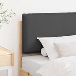 vidaXL Tête de lit capitonnée Gris Naturel et Foncé 100 cm Pin massif