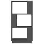 vidaXL Bibliothèque/Séparateur de pièce Gris 51x25x101 cm Pin massif