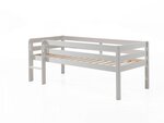 Lit mi-hauteur + 3 tiroirs blanc