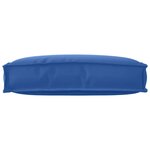 vidaXL Coussin pour dossier de palette Bleu royal 60 x 40 x 12 cm