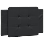 vidaXL Cadre de lit avec LED sans matelas Zadar noir 90x200 cm