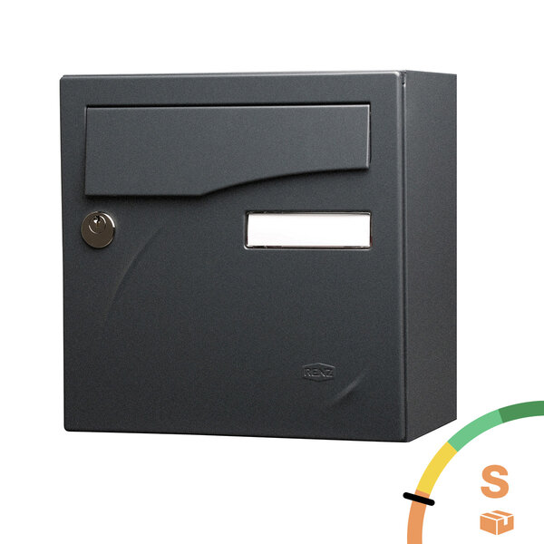 Boîte aux lettres Préface compact noir sablé ral 2100 ms
