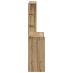 vidaXL Bureau chêne artisanal 78.5 x 37 x 154.5 cm Bois d'ingénierie