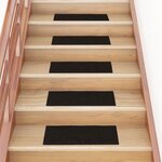 vidaXL Tapis d'escalier autocollants Rectangulaire 15 Pièces 60x25 cm