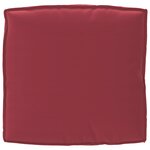 vidaXL Coussin pour assise de palette Bordeaux 80 x 80 x 12 cm