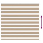 vidaXL Store zèbre marron sable largeur du tissu 150 9 cm polyester