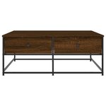 vidaXL Table basse chêne marron 100x99x40 cm bois d'ingénierie