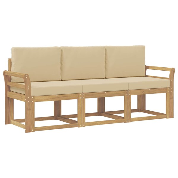 vidaXL Ensemble de canapés d'extérieur 3 pc