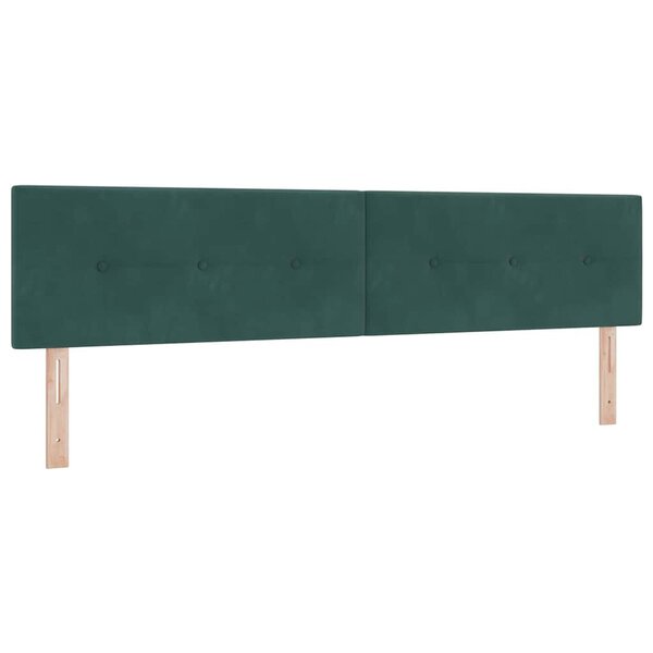 vidaXL Tête de lit Vert foncé 200 cm Velours