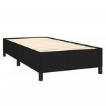 vidaXL Cadre de lit sans matelas noir 90x200 cm tissu
