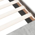 vidaXL Cadre de lit gris béton 150x200 cm bois d'ingénierie