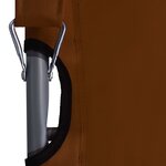 vidaXL Chaises pliables de plage lot de 2 Tissu Marron