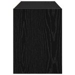 VidaXL Étagère à chaussures empilable en chêne noir 89 5 x 30 x 40 cm