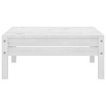 vidaXL Salon de jardin 5 Pièces Blanc Bois de pin massif