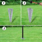 Vidaxl clôture à mailles et pointes d'ancrage 0 8 x 25 m gris