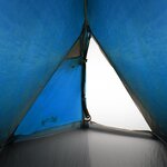 vidaXL Tente de camping à dôme 2 personnes bleu imperméable