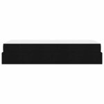 vidaXL Cadre de lit avec matelas Noir 100 x 200 cm tissu