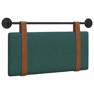 vidaXL Tête de lit suspendue Vert foncé PU antique