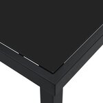 vidaXL Table de Jardin Noir 140 x 70 x 73 cm Métal
