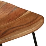 vidaXL Tabourets de bar lot de 2 bois d'acacia massif