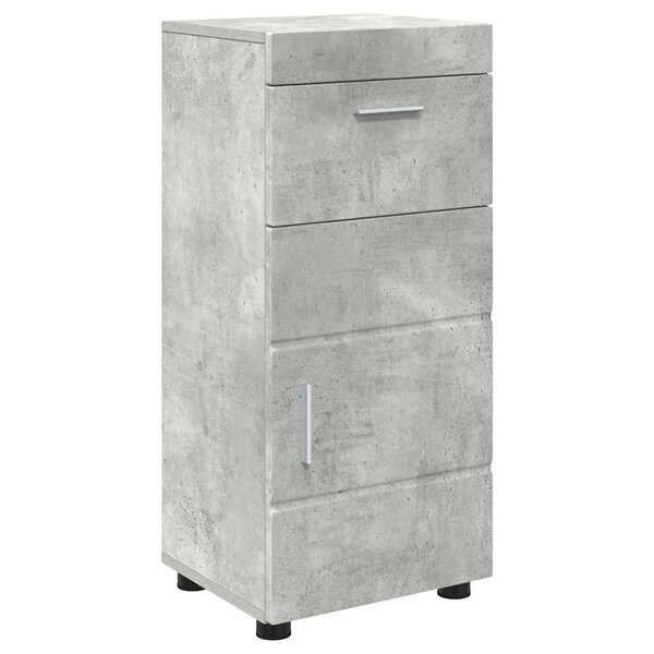 vidaXL Ensemble d'armoire de salle de bain TULUM Gris béton